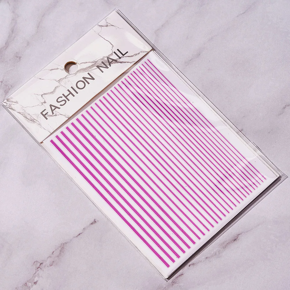 1 Pc Nail Strip Stickers Black/Gold/Rose Gold/Silver Metal Strip Tape Nail Art Adhesive DIY Foil Tips Nail Sticker Decals NK11