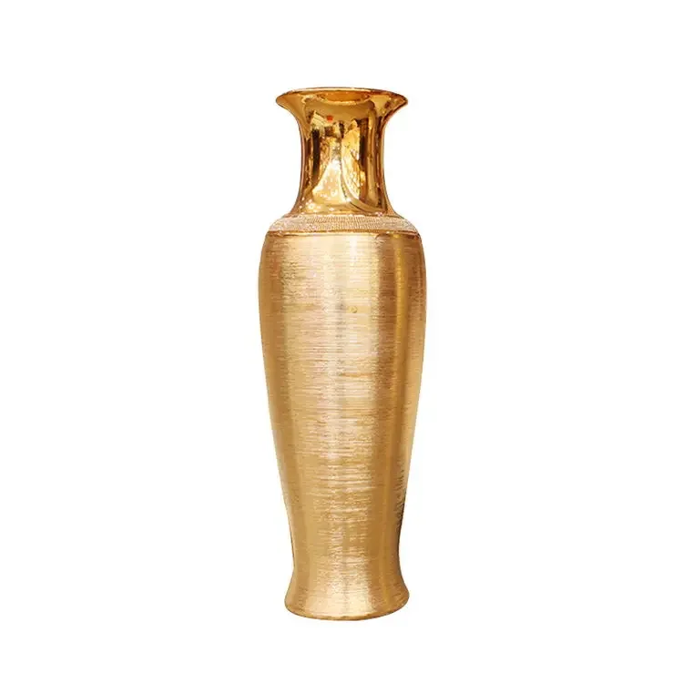 

Напольные вазы, модное украшение для гостиной комнаты, искусственное золото