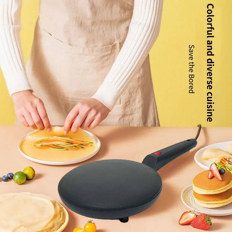 Electric Crepe Maker Machine Pancake Baking Pan Cake Household Waffle Machine Non-Stick Griddle Chinese Spring Roll Cooking 3