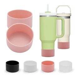 7.5cm Silicone Boot for Stanley 40 oz Quencher Adventure Tumbler Handle Bottom Sleeve for Ice Flow Flip 30oz 20oz Water Bottles