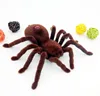 [Funny] Prank trick toy Infrared remote control flash spider animal toy Electronic pets RC simulation luminous tarantula model 2