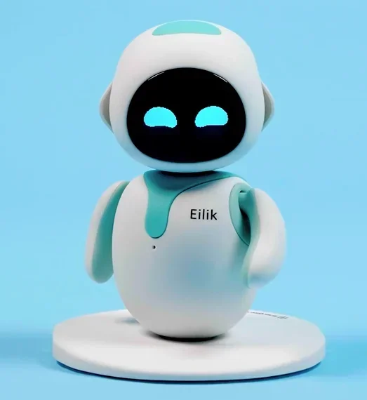 Eilik-Robot de juguete azul brillante para niños, juguete