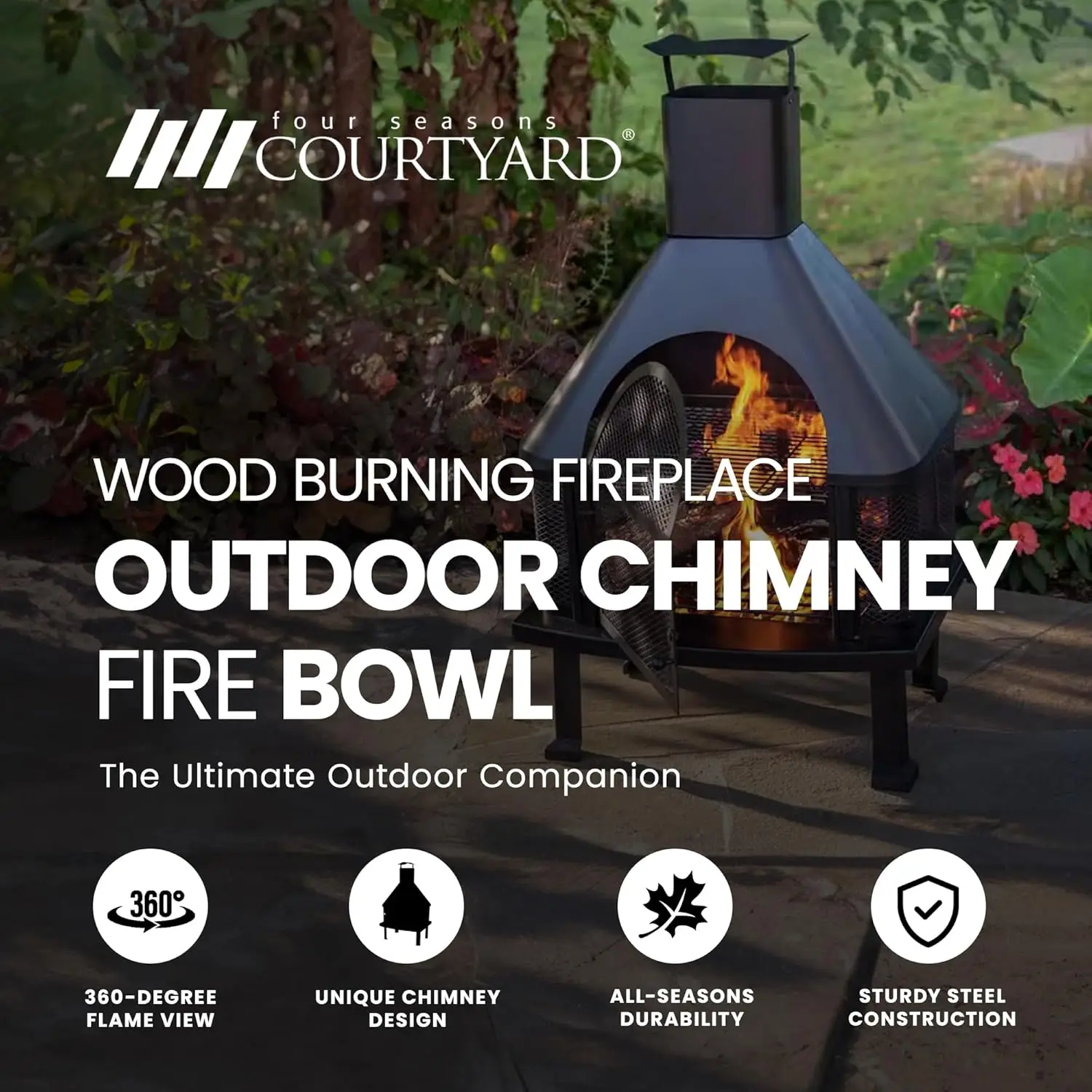 Wood Burning Fireplace 2