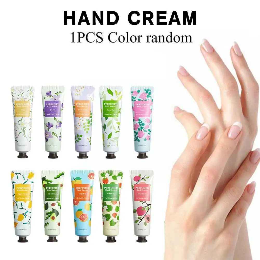 

30g Color Random Plant Essence Hand Cream Moisturizing Hand Cosmetics Essence Cream Perfumes K9K9