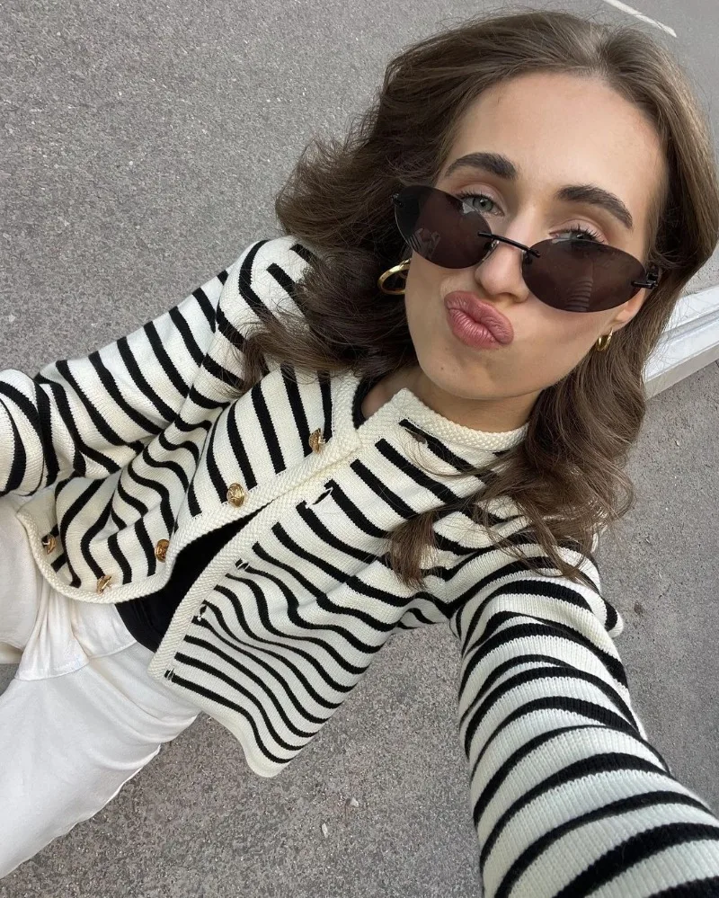 Knitted Shorts 2 Piece Sets Womens Outfits Casual Loose Cardigan Sweater Woman Winter Street High Waist Short Suits Women