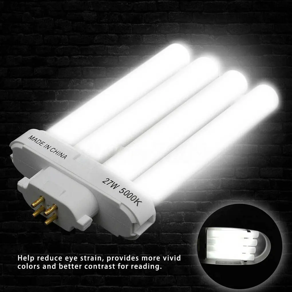 Four Needles Fluorescent Light Tubes Square Pins Eye-Protection Lamp-Tube 5000K Energy Saving Lamp 127W AC220V