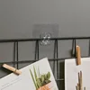 10PCS Transparent Hanging Shelf Hooks Wall Storage Rack Fixing Patch Strong Self-Adhesive Snap For Kitchen Bathroom Gadgets 4