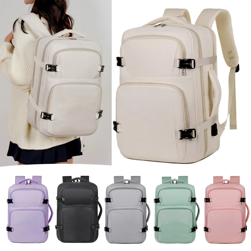 Unycos - Mochila 26L Para Portátiles Y Netbooks De Hasta 15,6 Pulgadas, Impermeable, Puerto De Carga USB, Mochila De Hombre Y Mujer Ergonómica Para Trabajo, Viajes, Colegio Y Uso Diario (Azul