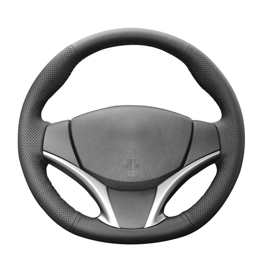 

Черная искусственная кожа, сшитая вручную, удобная модель для Toyota Yaris Vios 2014 2015 2016 2017 2018 2019
