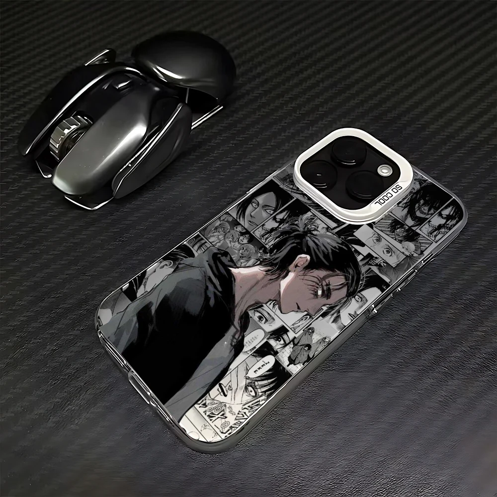 thumbnail image 1 of Funda de teléfono Anime Attack On Titan para iPhone 15 14 13 12 11 Pro Max X XR XSMAX 8 7 Plus, funda trasera mate a prueba de golpes, 1 of 5