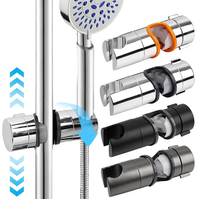 ที่ยึดฝักบัวอเนกประสงค์ ปรับระดับได้ สำหรับราวเลื่อน อุปกรณ์เสริมในห้องน้ำ 1