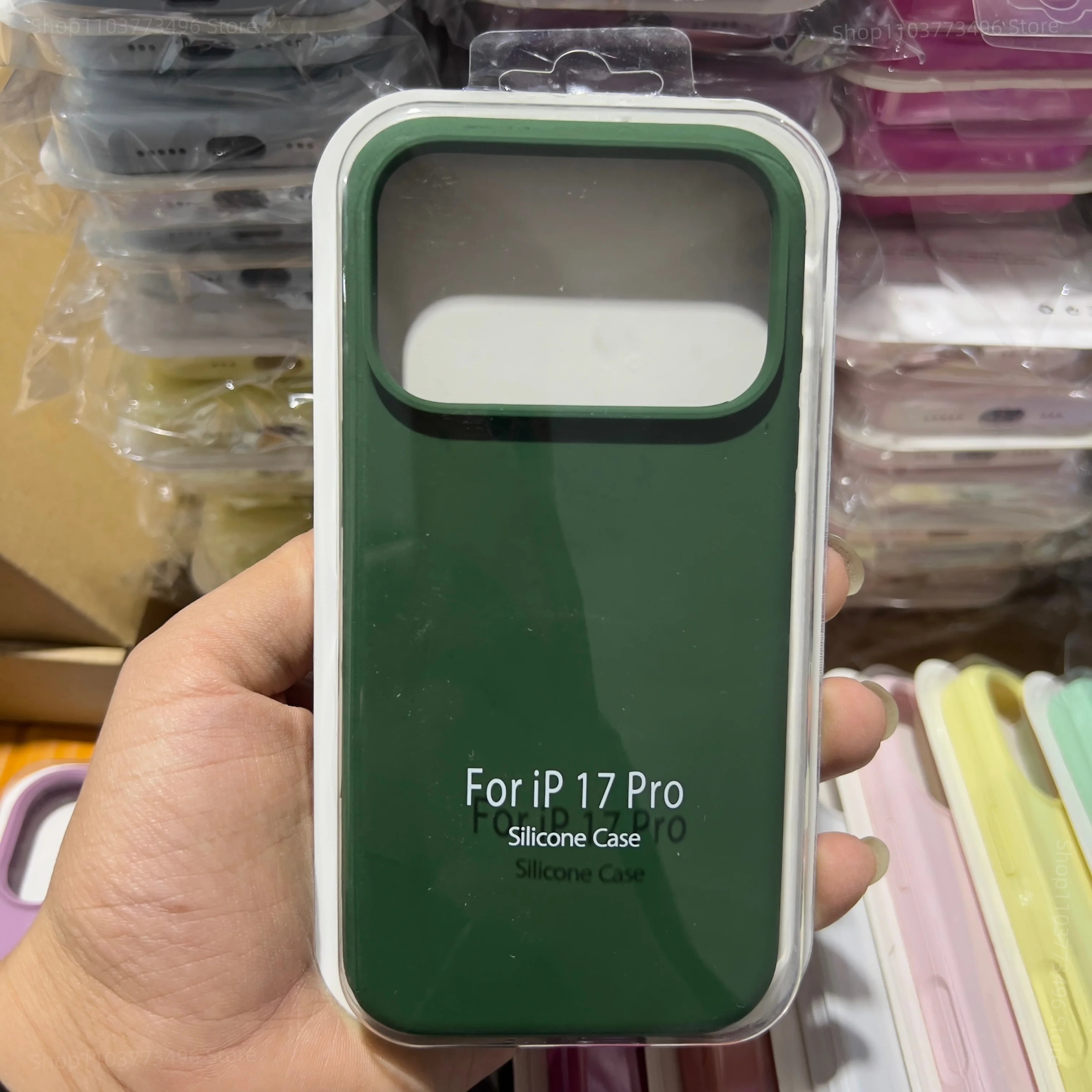 ตัวเลือกสินค้า เคสซิลิโคนนุ่ม สัมผัสเหมือนผิวจริง สำหรับ iPhone 17 Pro Max สีลูกกวาด