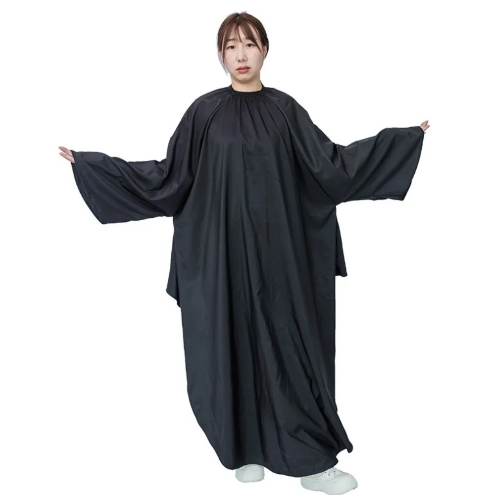 방수 긴 소매 헤어 커팅 케이프 미용 가운 헤어컷 앞치마 전문가용 랩 살롱 미용복 성인용