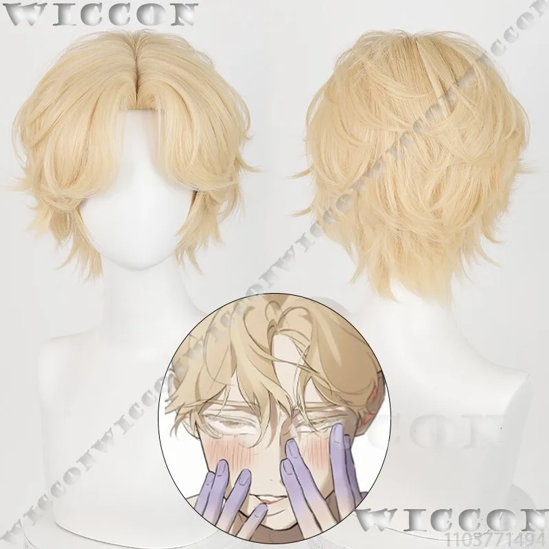 Alien Stage Cosplay Prop Set: Curly Blonde Wig & Lashes for Halloween & Christmas Roleplay