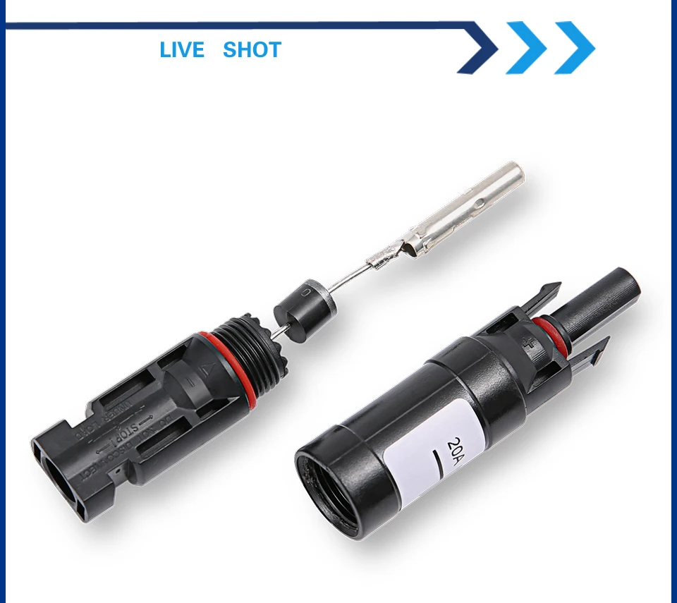 Description Picture 4 of itemXIONGISOLAR 1 Pcs Diode PV Connection 10A 15A 20A 30A Blocking Diode to Connect Solar Panels in Parallel Solar Connector