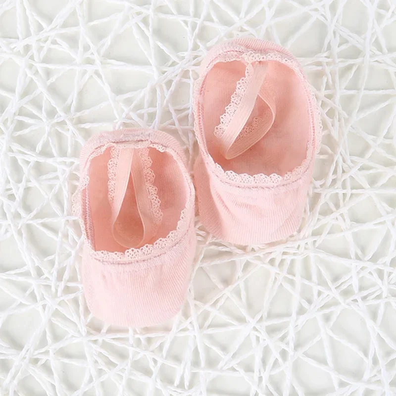 Cotton Socks Kids Socks Baby Socks Girls Socks Newborn Baby Socks Summer Lace Solid Color Princess Girl Infant Anti-slip With Rubber Soles