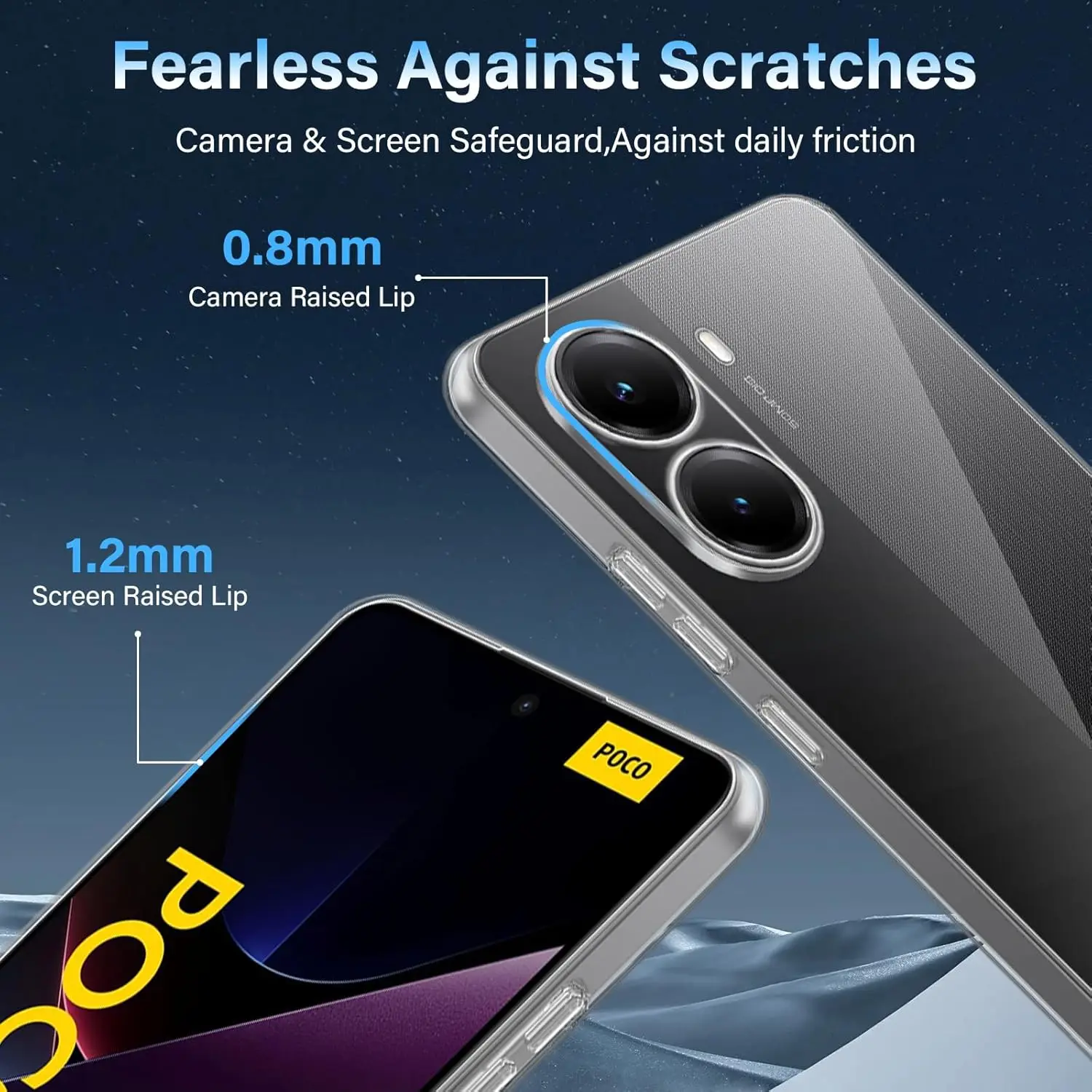 Ultra Thin Transparent Phone Protective Cover