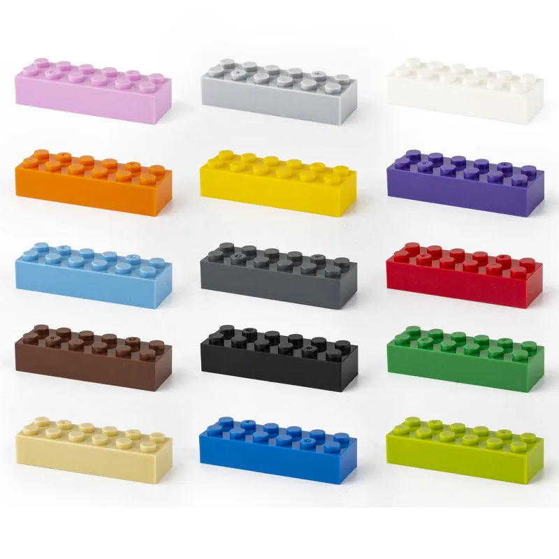 

200pcs 2x6 Dot Bulk Building Blocks Thick Figures Bricks Educational Creative Size Compatible With 2456 Plastic Toy for Children