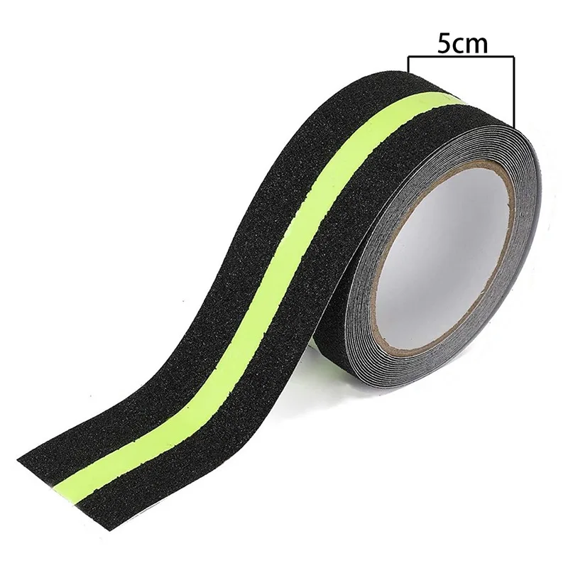 Safety Luminous Anti-Slip Tape Floor Non Skid Tape Adhesive Sticker High Grip Highlighting Stair Nosing Dangerous Step 미끄럼방지 테이프