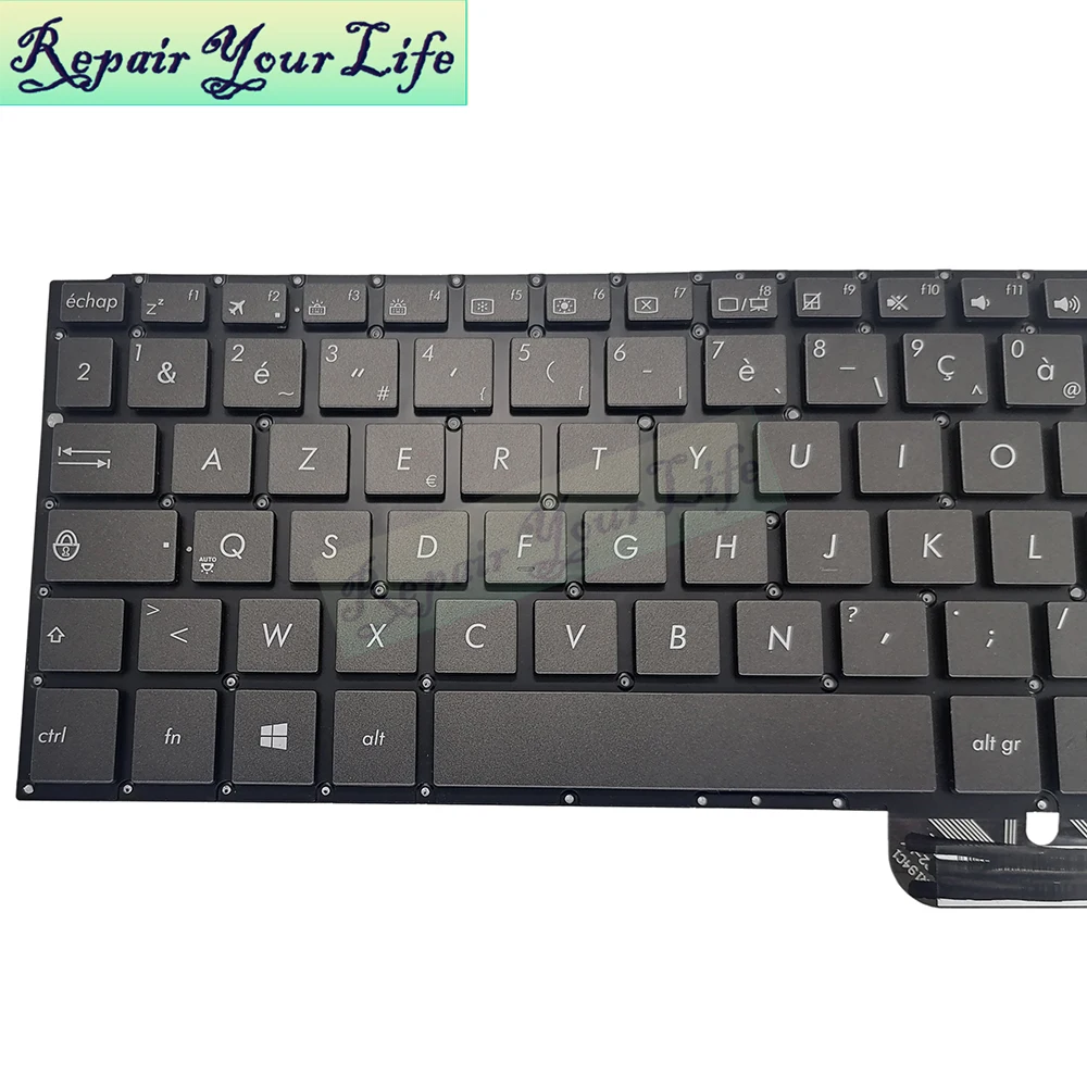 Teclado Retroiluminado Nórdico Francês Fra Asus Zenbook Ux303 Ux302 Ux303l Ux303la Ux303lb Ux303ln Ux303lnb Pk131e4125s Pk131e4127s - Imagem 2