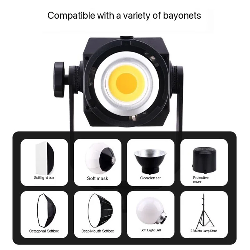 LATZZ 500W LED Video Light 2800k-6800k Photography Light APP Control Studio Photo Lamp Camera Light for Live Broadcast Video 6