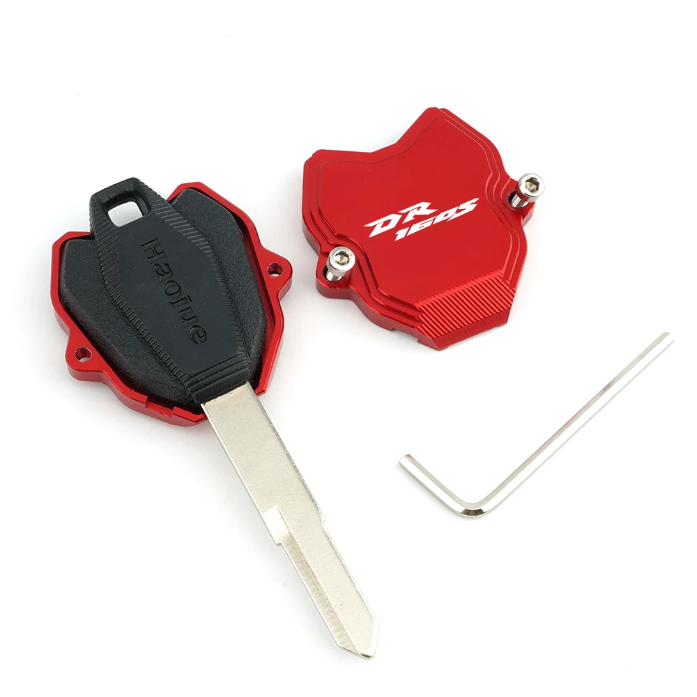 Für Haojue DR160S Motorrad CNC Aluminium Zubehör Schlüssel Fall Abdeckung Schutzhülle & Stickerei Schlüsselbund Ring – Detail 2