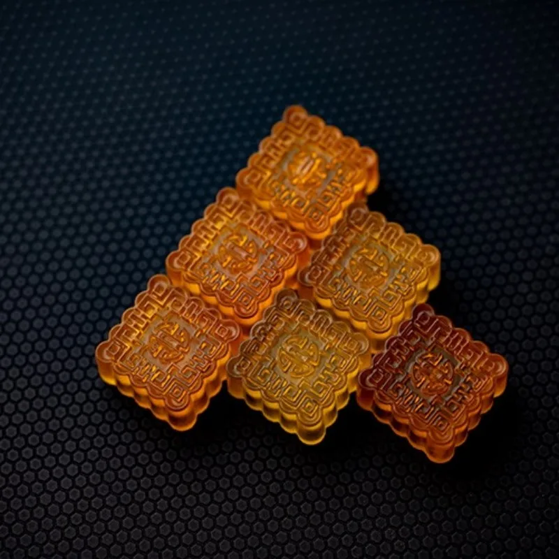 Backlit Mooncake Keycaps para Teclados Mecânicos Resina Faça Você Mesmo Ecs Key Cherry mx Axis Keycap Games - Imagem 2