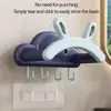 Telescopic Washbasin Rack Wall Mounted Rabbit Ears Storage Shelf Multifunctional No Punching Washbasin Hook 3