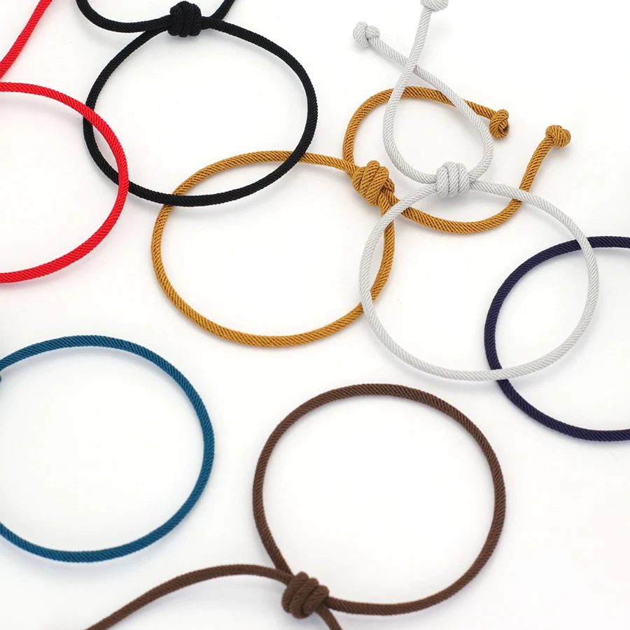 Adjustable Rope Bracelet for Men and Women Handmade Lucky Cord Chain