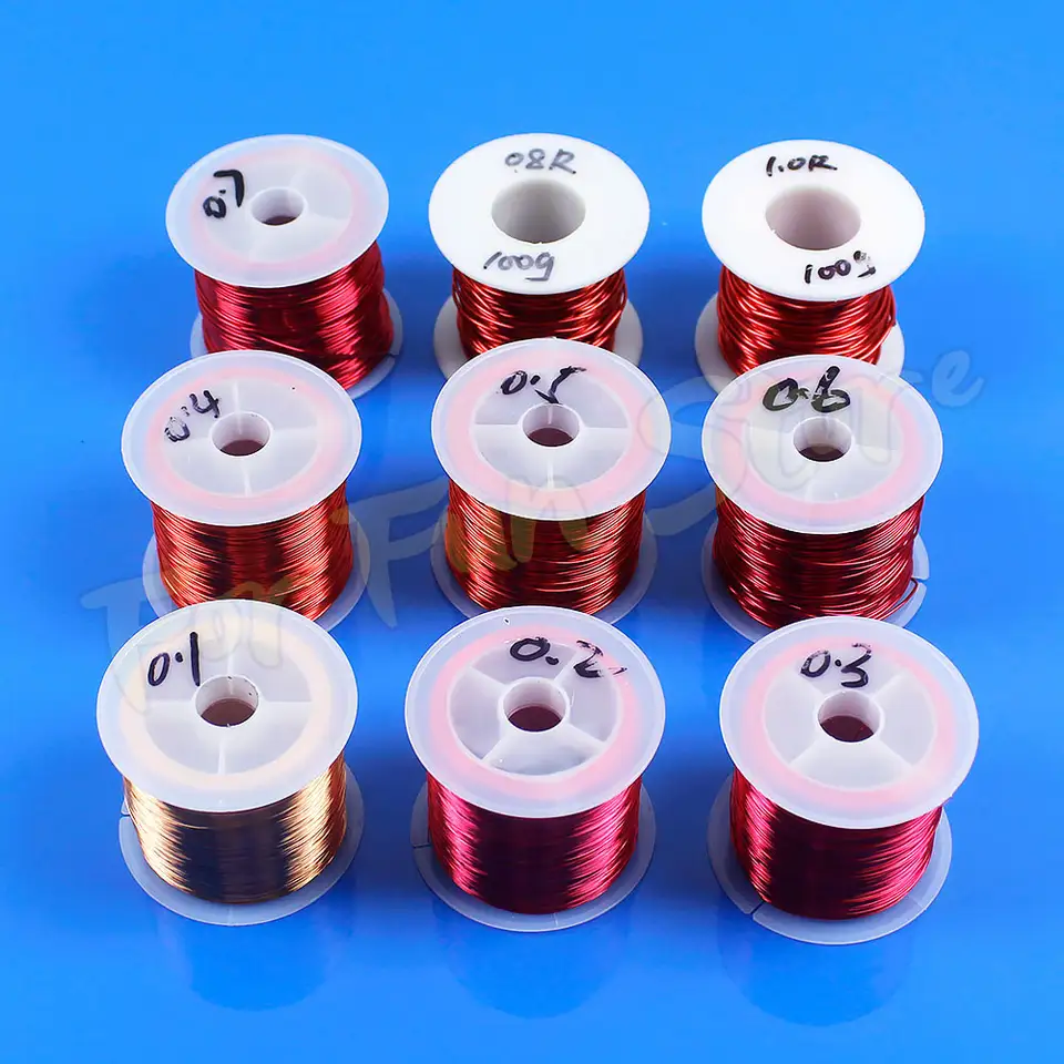 For Fun Copper Wire Enameled Wire 0.1mm -1.0mm Multi-purpose Bead String Cable Conductive Copper Wire Magnet Wire Bare Wire Coil image 2