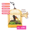 Sound Voice Control Electric Bird Pet Toy Electric Simulation Induction Bird Cage Birdcage Kids Toy Gift Garden Ornaments 2