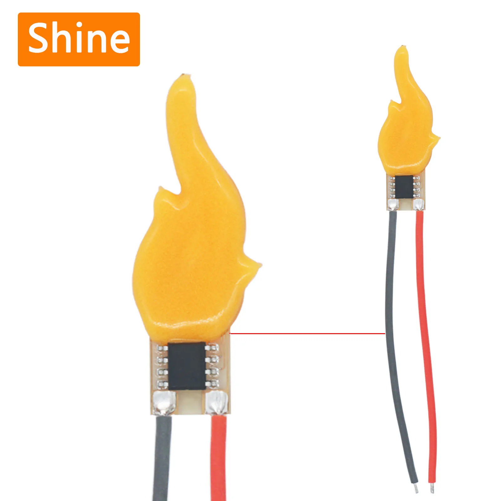 DC3V5VLEDCOBFlashlightCandlesEdisonFlameLEDFilamentWelding