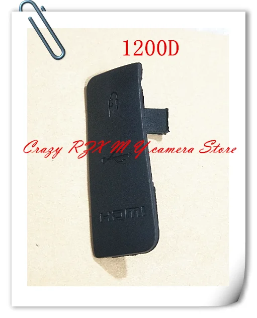 COPY For Canon 1100D 1200D 1300D EOS REBEL T3 T5 T6 KISS X50 X70 X80 HDMI-compatible MIC Cap Interface Cover USB Rubber Lid Door camera repair parts camera shutter cable cover