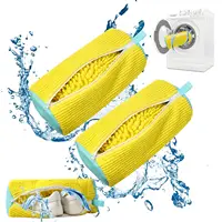 1/2PCS Washing Shoes Bag Cotton Laundry Fluffy Fibers Easily Remove Dirt Washing Bags Anti-Deformation Shoes Clothes Organizer 1