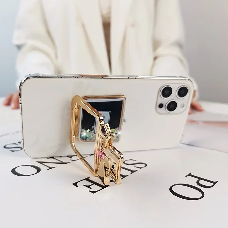 라인 석 향수 휴대 전화 스탠드 데스크탑 브래킷 Magsafe 핸드폰 그립 전화 액세서리 전화 스탠드 홀더 접착 스타일