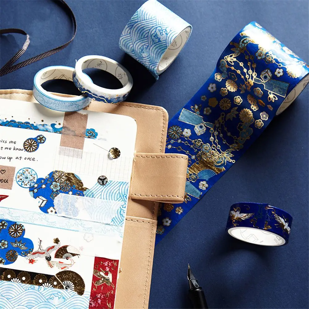 

5pcs/set Retro Chinese Style Washi Tapes Kawaii Stationery Self Adhesive Masking Tapes DIY Scrapbooking Decorations Gift Tags
