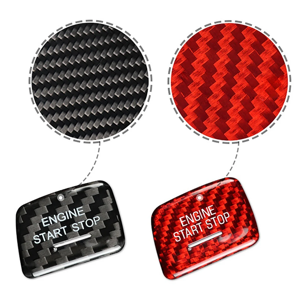 Start Stop Push Button For Chevrolet Camaro Corvette C7 Car Engine Ignition Switch Button Cover Decoration Trim(B)