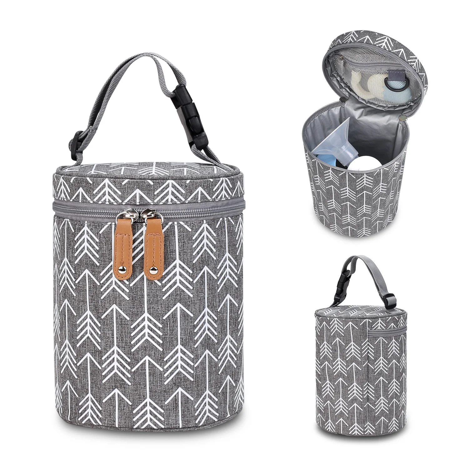 Convenient Water Cup Insulated Cooler Bag Portable Baby Bottle Warmer Handbags Breast Milk Cooler Thermal Storage Bag  for Baby 4