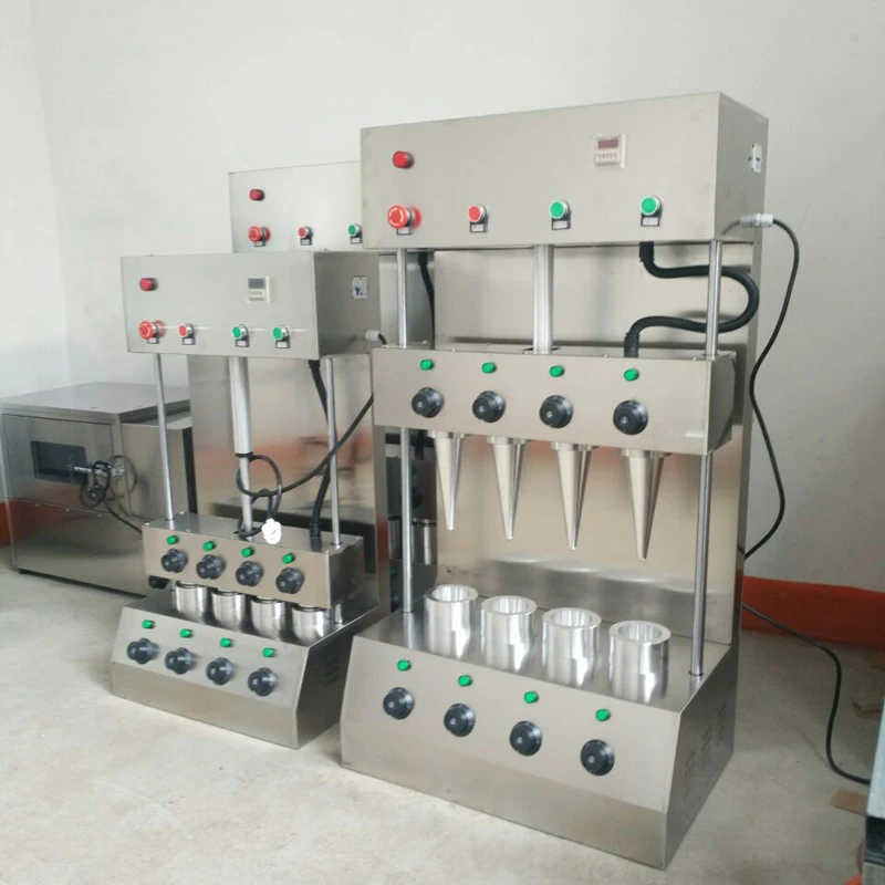 Size Pizza Cone Molding Machine Rotary Pizza Cone Oven Warmer Showcase With Production Line