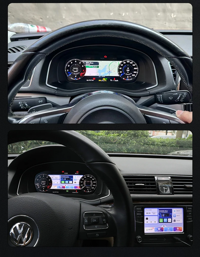 10,25" LCD Digitales Armaturenbrett für Volkswagen Passat 2011-2015 2018-2022 Jahrgänge Auto-Radio Virtuelles Instrumenten-Panel Cockpit – Detail 17