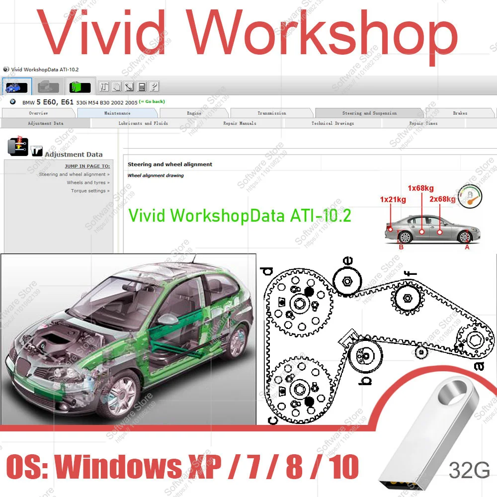 Garage Workshop Automotive Database Repair Software Workshop Data Vivid-Workshop-DATA-v10-2-Europe-Repair-Software-Newest-version-2011