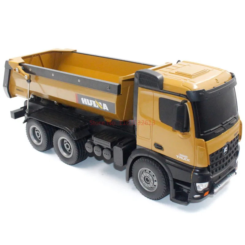 Huina 1573 1:14 10ch Remote-controlled Alloy Dump Truck Excavator 2.4g Wireless Remote-controlled Rtr Engineering Vehicle Toy 6