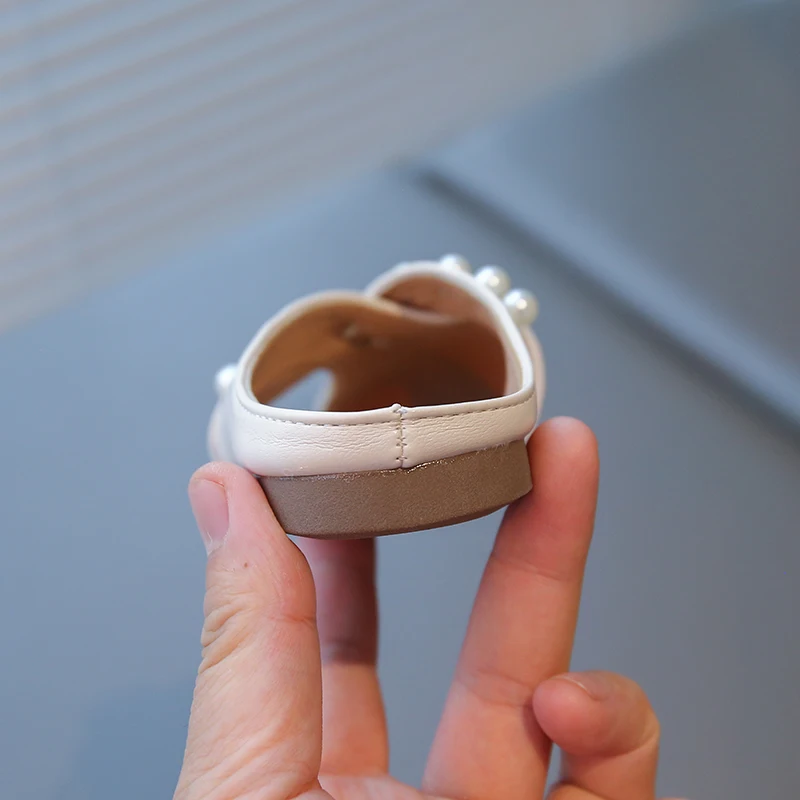 Girls Summer Beach Sandals with Shiny Beads