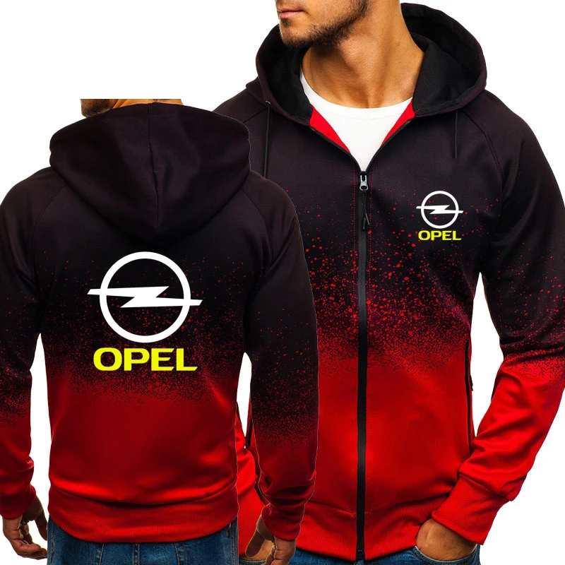 

Men's Jackets OPEL Car Logo Print Spring Autumn Zipper Hoodie Outwear Male Casual Tops High Quality Camouflage Male Coat