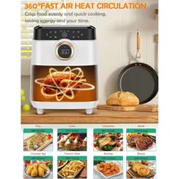 Airfryer Oven 8QT Large 1700W 8-in-1 with Touch Screen Air Fryers Dishwasher Safe Nonstick Basket Freidora de Aire 36 Recipes 2