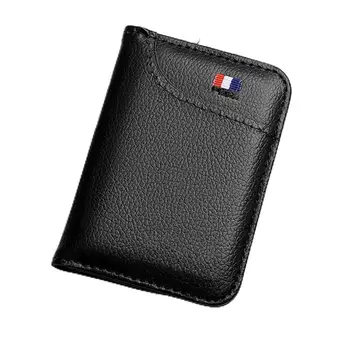 Portafoglio portatile super sottile morbido Portafoglio in pelle PU Mini porta carte di credito Porta carte Porta carte Portafoglio da uomo Portafogli corti piccoli e sottili Nuovo