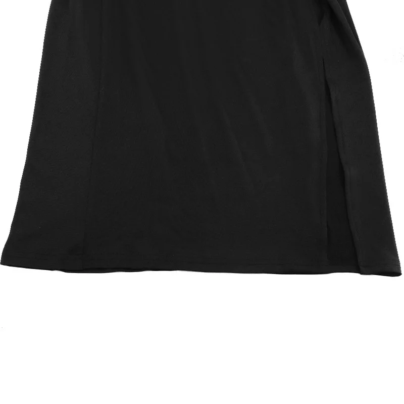 Sexy Dresses Women y2k Clothing Solid Color Turtleneck Long Sleeve High Slit Bodycon Dresses Cocktail Party Dresses 7 Sexy Dresses Women y2k Clothing Solid Color Turtleneck Long Sleeve High Slit Bodycon Dresses Cocktail Party Dresses