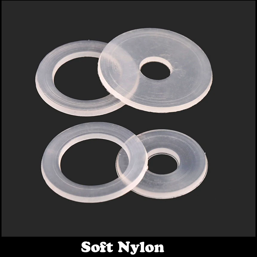 

M3 M3*8*1 M3x8x1 M3*13*0.9 M3x13x0.9 Clear Transparent Nylon66 Plastic Plain O Ring Gasket Pad Insulation Soft Flat Washer