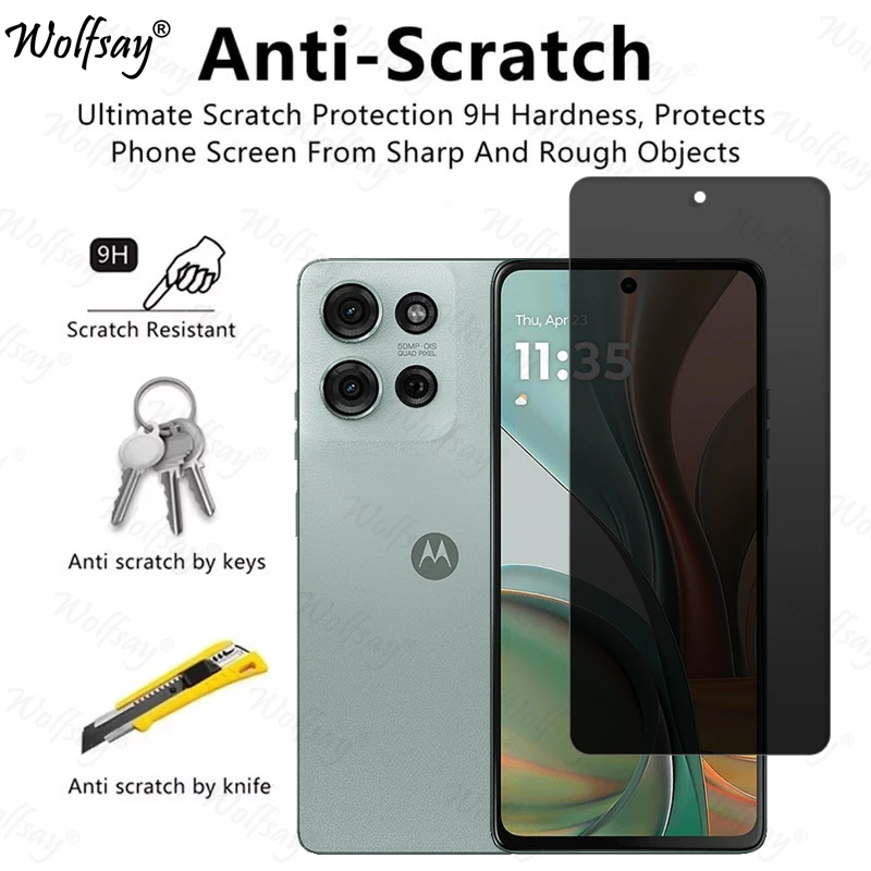 Enhanced Privacy Anti-Spy Tempered Glass Screen Protector, Full Cover