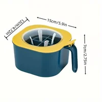 Une boîte d'assaisonnement 4 en 1 de grande capacité avec couvercle et cuillères livrée avec quatre cuillères pour la cuisine domestique pour récipients à sel 4